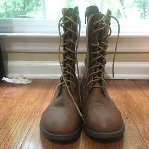 Brown Combat Boots